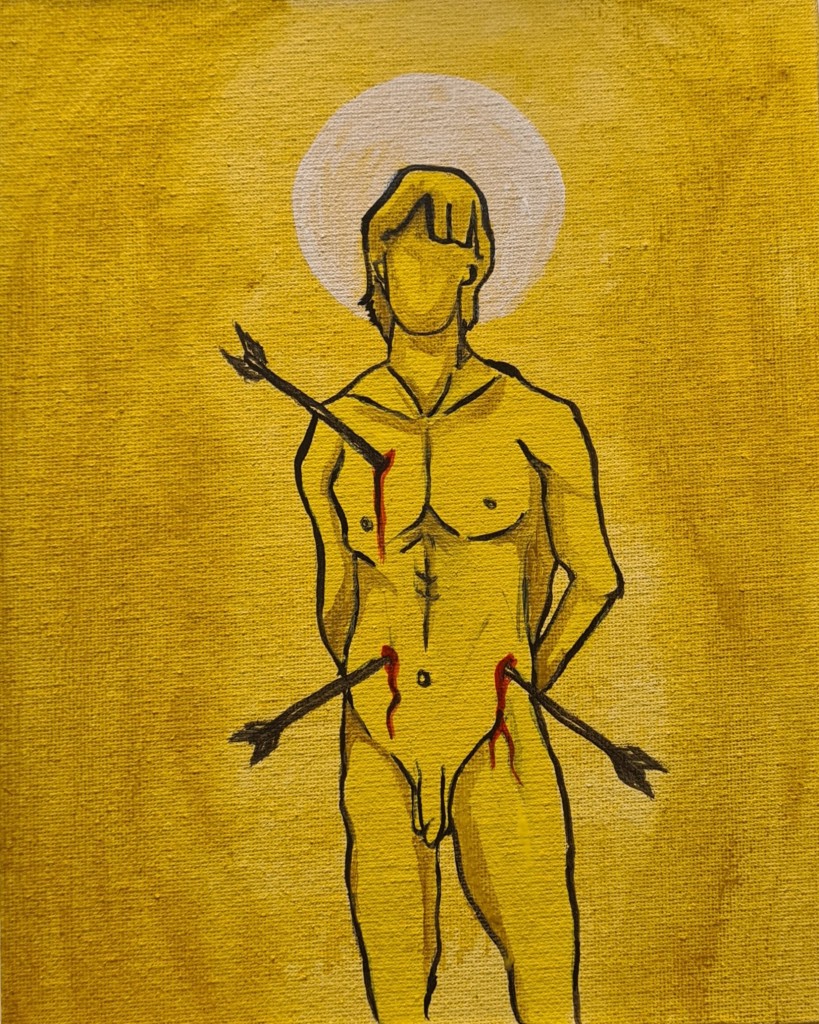 St. Sebastian in Yellow By: Omer Kligman