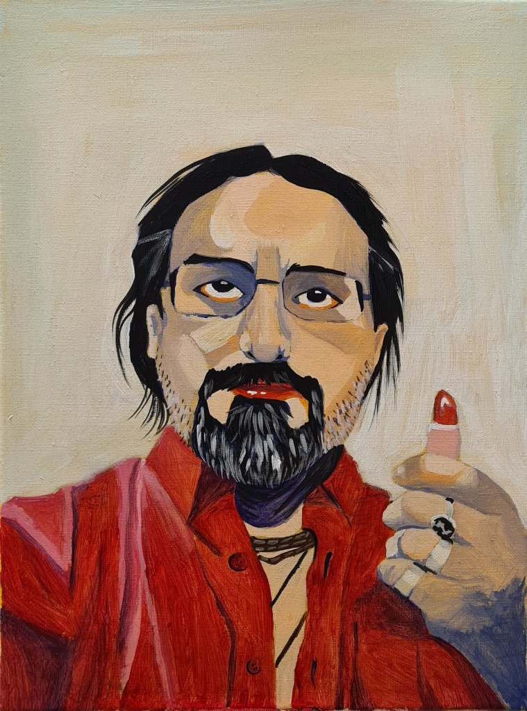 "Self Portrait With Lipstick" By: Omer Kligman